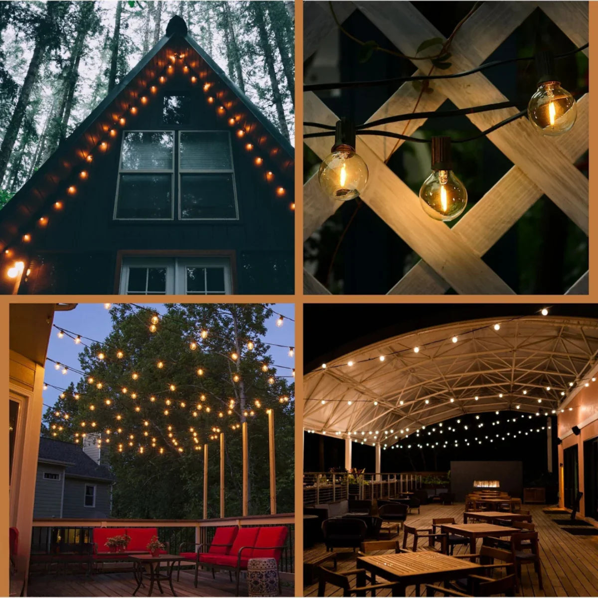 Oplaadbare Solar Lichtslinger 9-15m Sfeerverlichting Tuin Terras Feestverlichting Warm Wit LED Buitenlampen | Sansoti