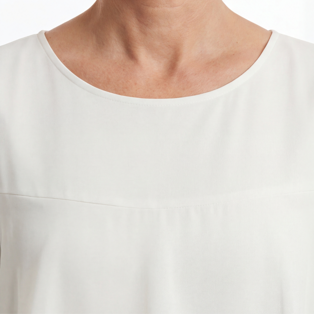 Gelaagde Ruffle Jurk voor Vrouwen – Vloeiende Chiffon met Vleugelmouwen & 4 Lagen | Sansoti