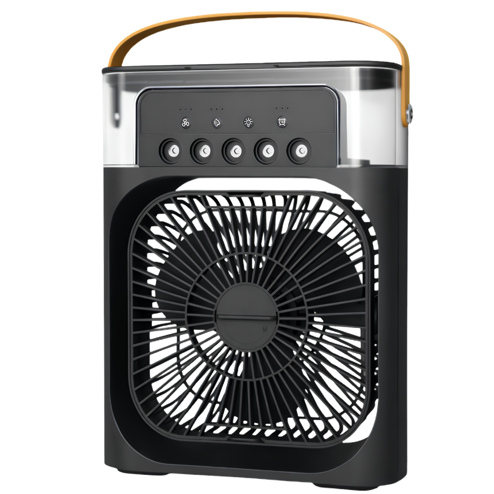 Portable Air Cooler with Humidifier – Mobile USB Fan with 3 Speeds for up to 10m² | Sansoti