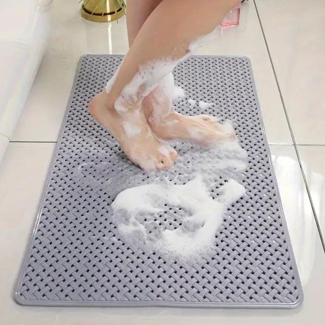 Antislip Badmat met Zuignappen voor Bad en Douche – Veilig, Gemakkelijk Schoon te Maken | Sansoti