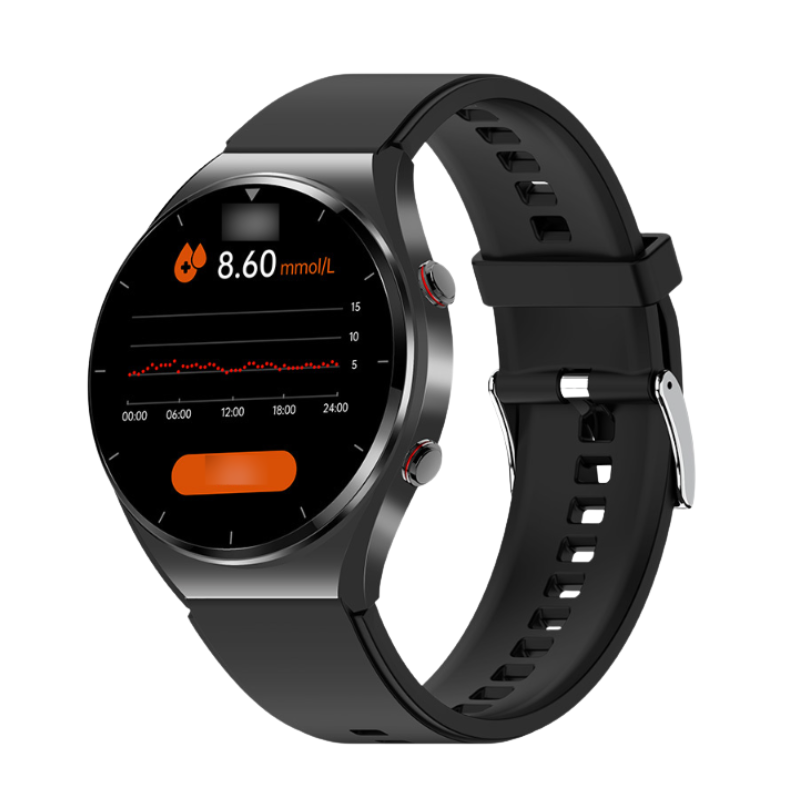 Smartwatch met Bloedsuikermeting ECG Bloeddrukmeter Hartslagmonitor Gezondheidstracker voor Sport en Fitness | Sansoti