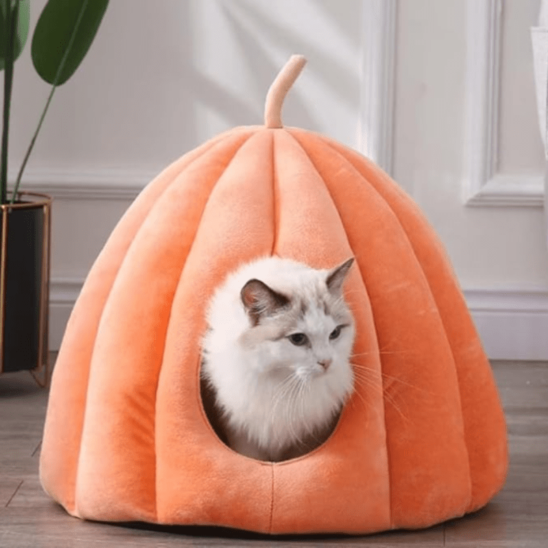 Gesloten Huisdierbed – Warm Pluche Design voor Katten en Kleine Honden | Sansoti