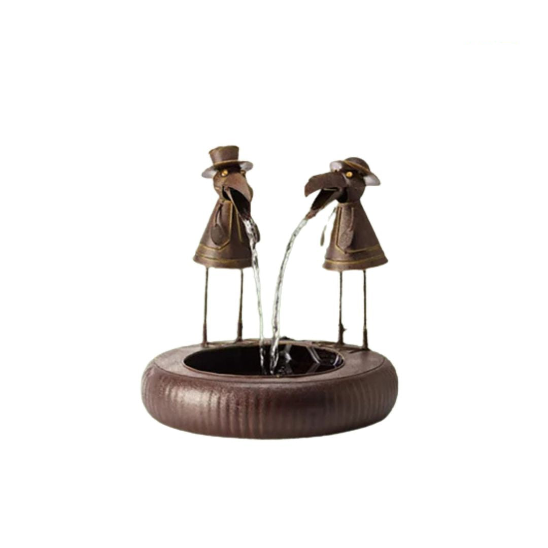 Decoratieve Tuinfontein Dierenmotief Polyresin Fontein met Waterpomp Rustgevend Waterornament voor Tuin Terras | Sansoti