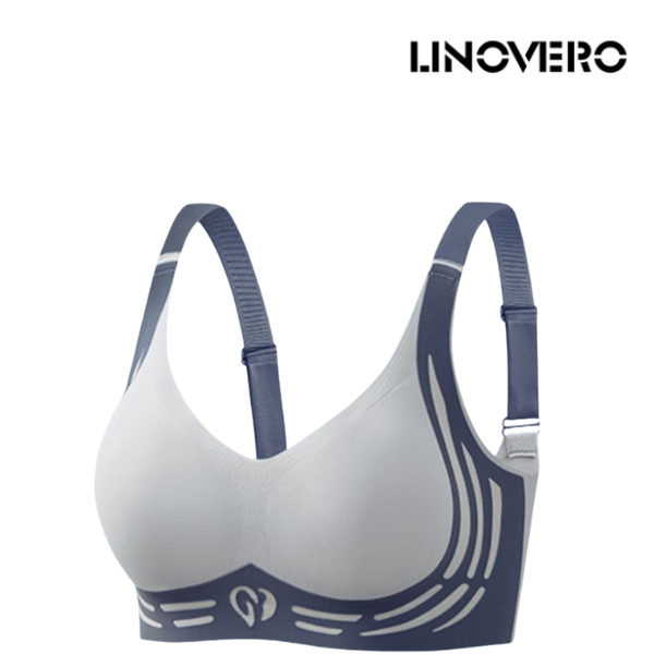 Beugelloze Push-Up BH Brede Bandjes U-Rug Comfortabele Lift Ondersteuning Zachte Pasvorm Dames Lingerie | Sansoti