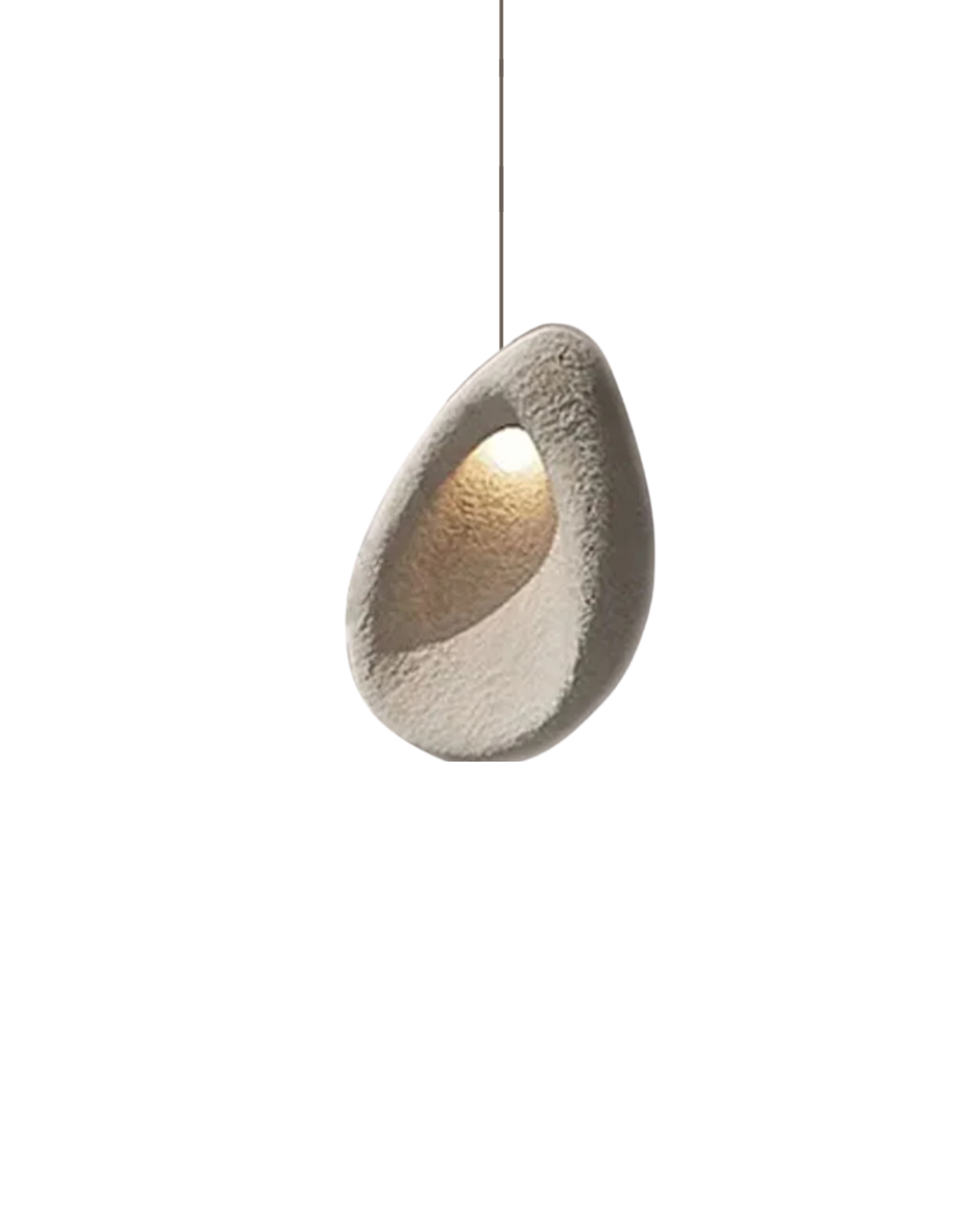 Organische Steen Hanglamp – Sculptural Elegantie voor Modern Interieur | Sansoti