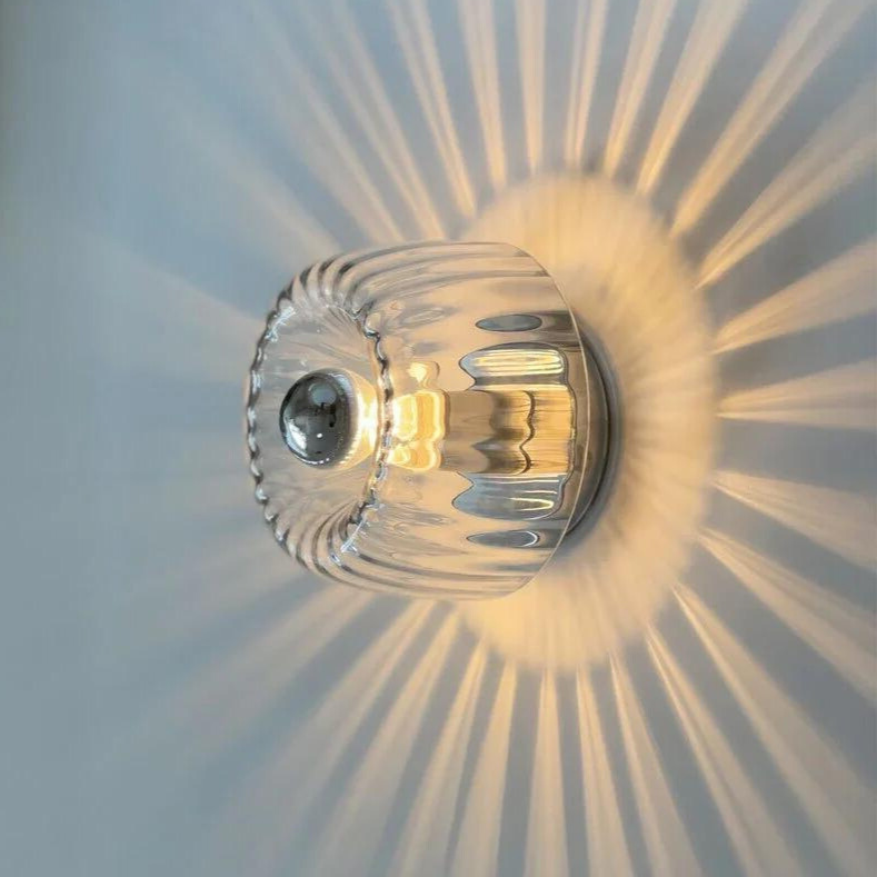 Wandlamp Glas Scandinavisch Bauhaus Metaal E14 Woonkamer Gang Trap Modern | Sansoti