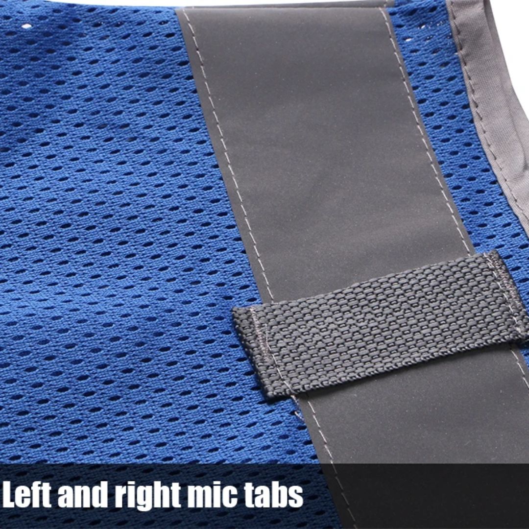 Veiligheidsvest Reflecterend voor Werk en Bouw met Hoge Zichtbaarheid Fluor Strips Veiligheidskleding | Sansoti