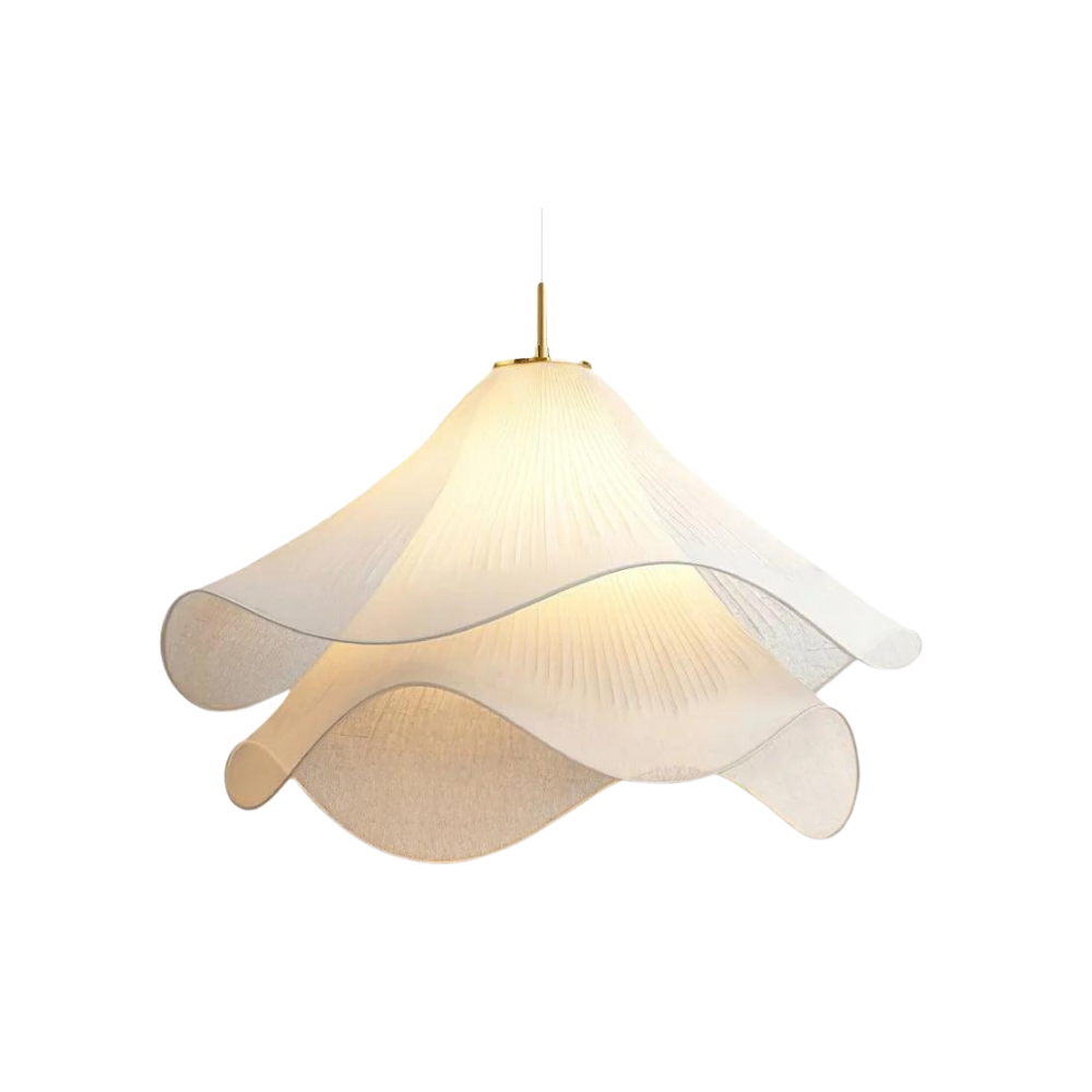 Hanglamp Japandi Stof Rond Scandinavisch Design E27 40-80cm Warm Licht | Sansoti