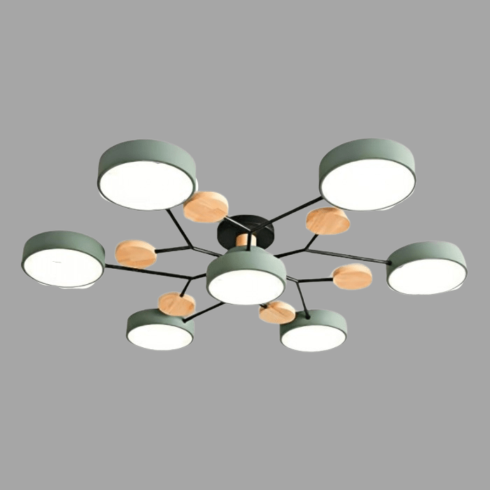 Restfield | Moderne Deckenleuchte mit Holzelementen – LED-Designlampe für Wohnzimmer & Schlafzimmer