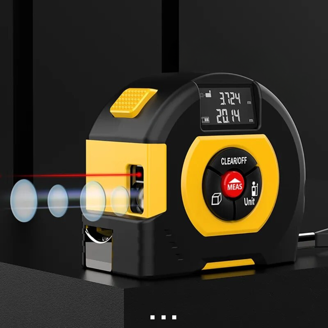 3-in-1 Infrarood Laser Meetlint - Digitale Rolmaat met Laser 40m Bereik - Compact Meetinstrument voor Binnen en Buiten | Sansoti