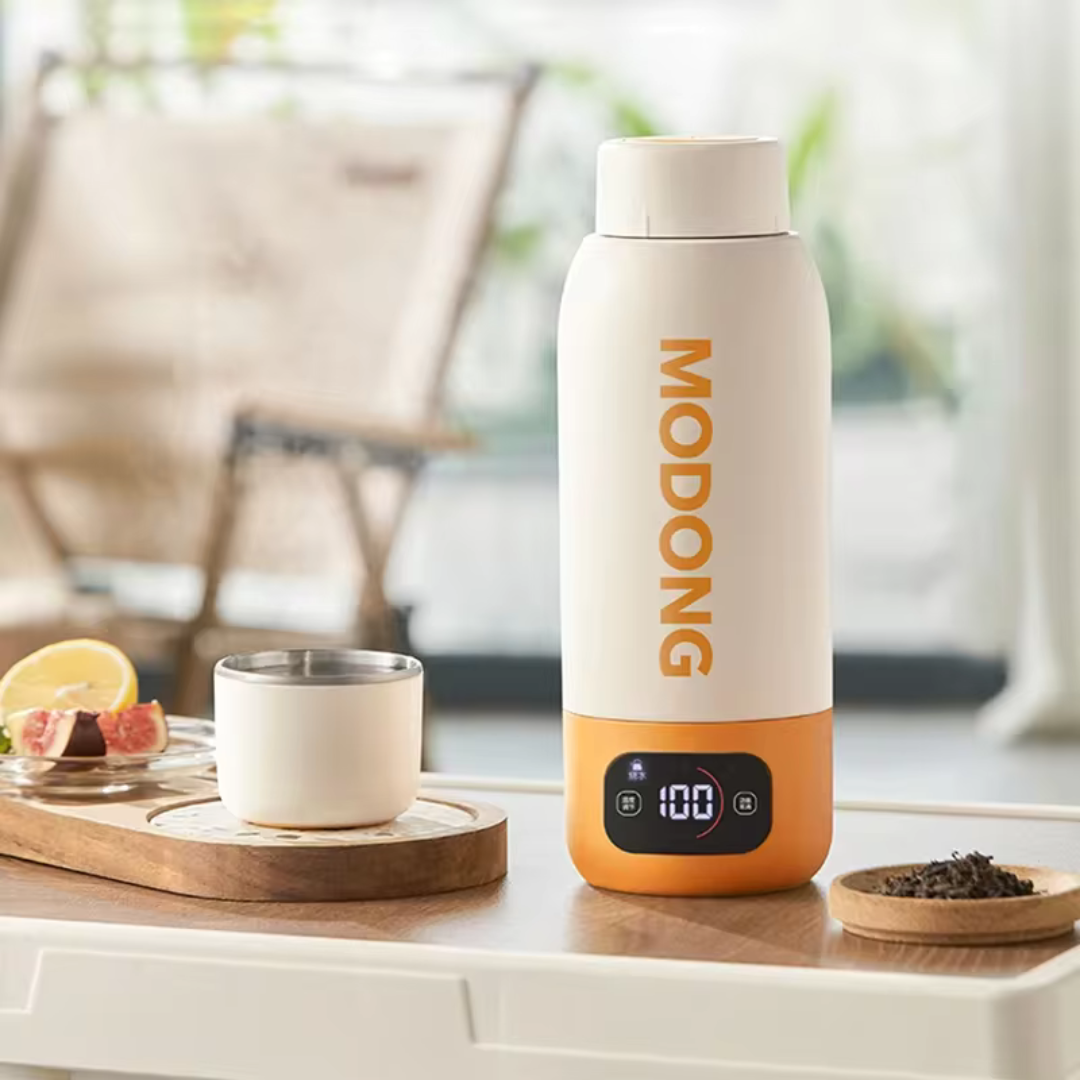 Elektrisch Verwarmbare Waterfles met Temperatuurregeling – 500ml Slimme Drinkfles voor Warme Dranken | Sansoti