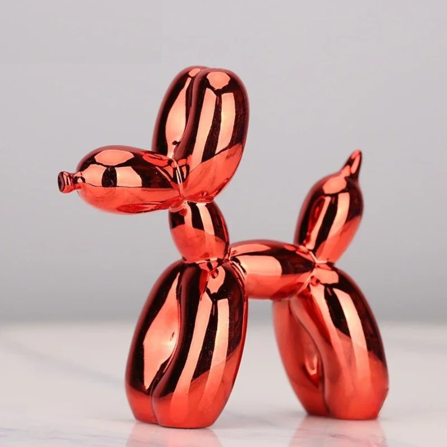 Ballonhund-Skulptur Kunstharz-Dekoration modernes Design Wohnzimmer Interieur Geschenkidee dekoratives Objekt | Sansoti