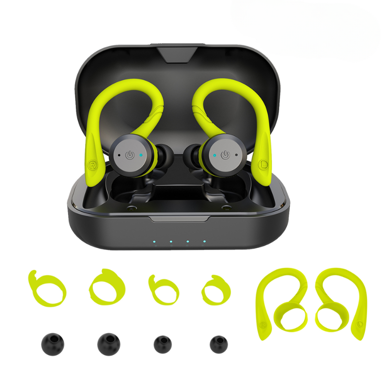Wireless Sports Earbuds – 20 Hours of Playback, IPX7 Waterproof, Bluetooth 5.0 for Swimming & Fitness | Sansoti