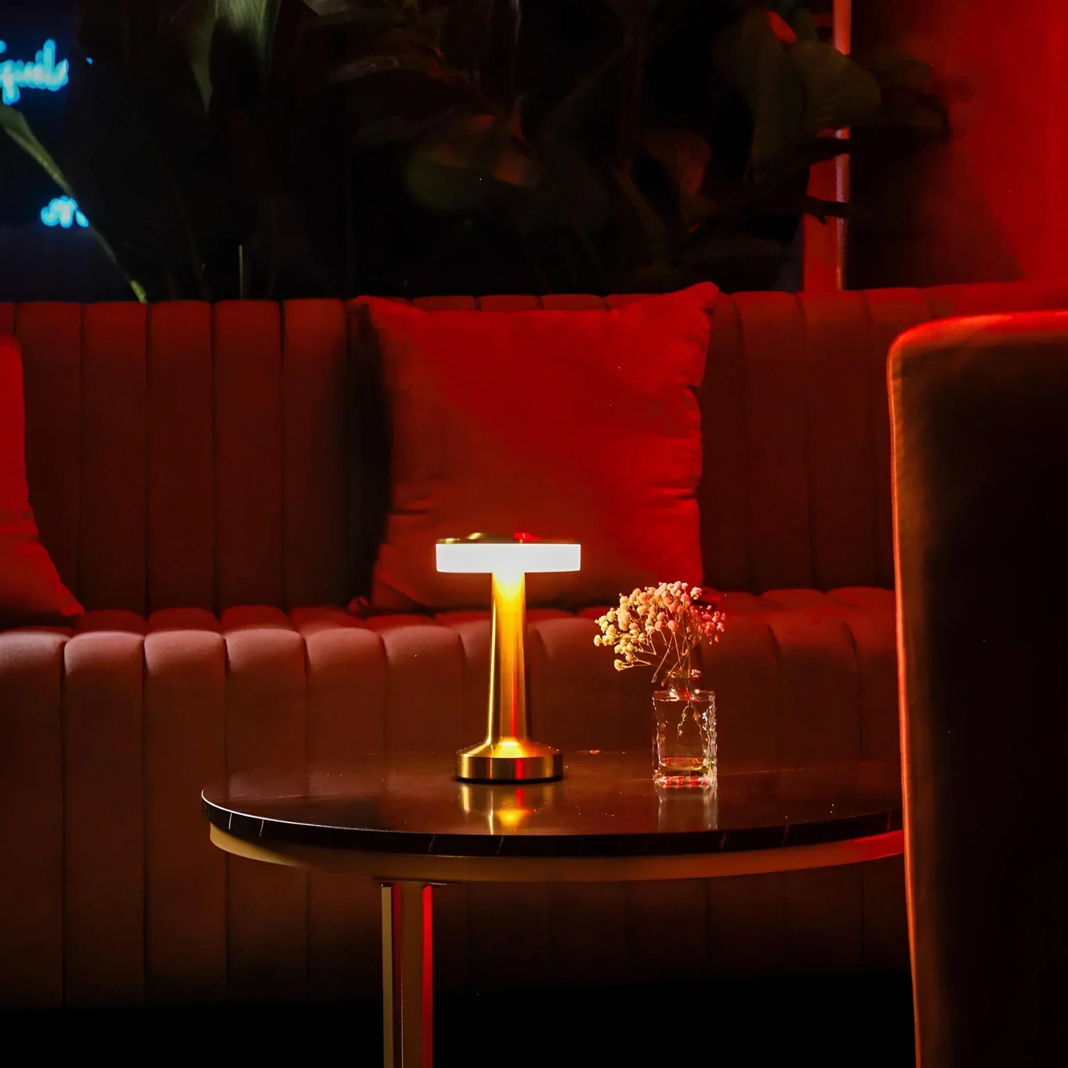 Tafellamp Draadloos Oplaadbaar Dimbaar Metaal LED 3 Lichtkleuren USB-C Goud Zilver Zwart Retro Restaurant Bar Nachtkastje Sfeerlamp Draagbaar | Sansoti