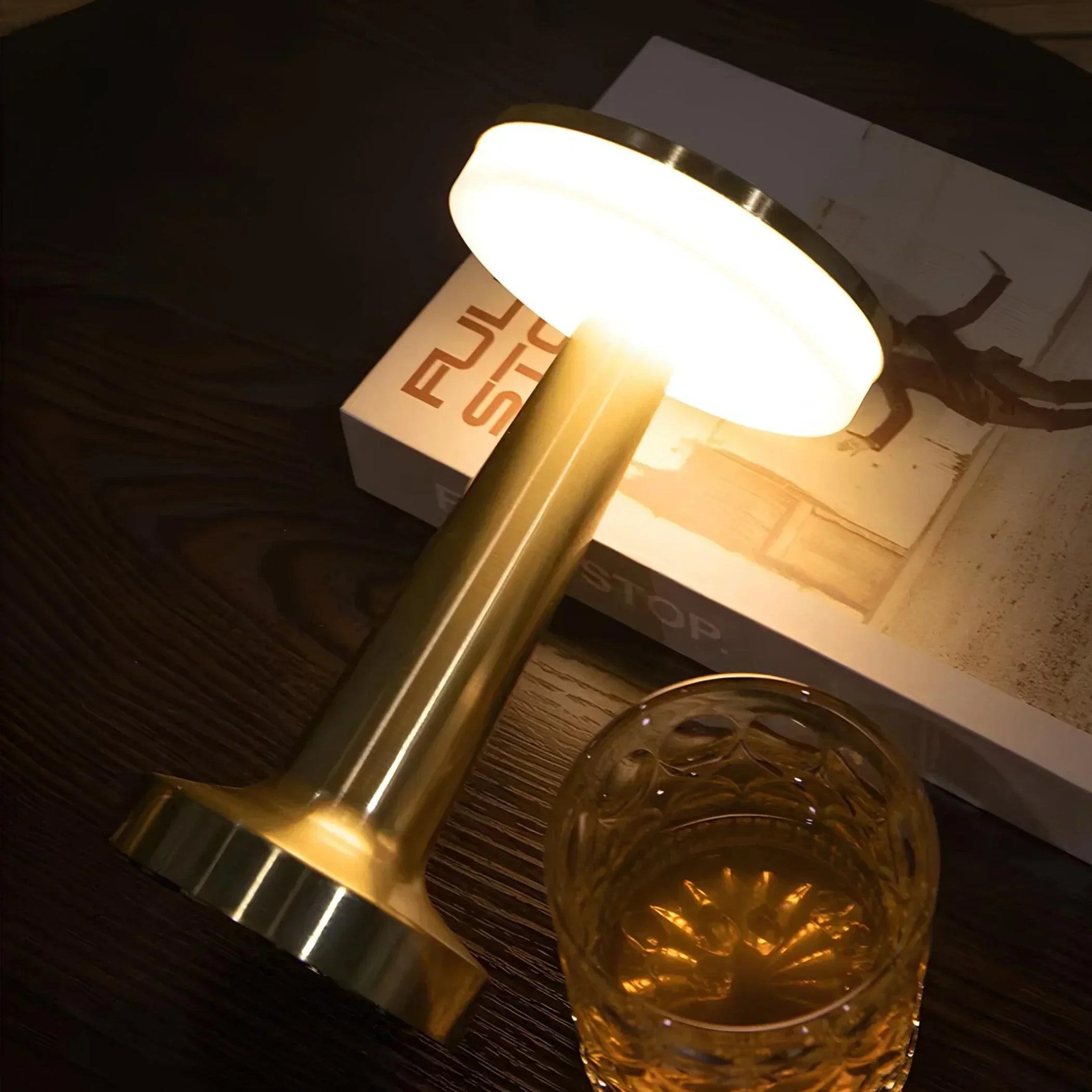 Tafellamp Draadloos Oplaadbaar Dimbaar Metaal LED 3 Lichtkleuren USB-C Goud Zilver Zwart Retro Restaurant Bar Nachtkastje Sfeerlamp Draagbaar | Sansoti