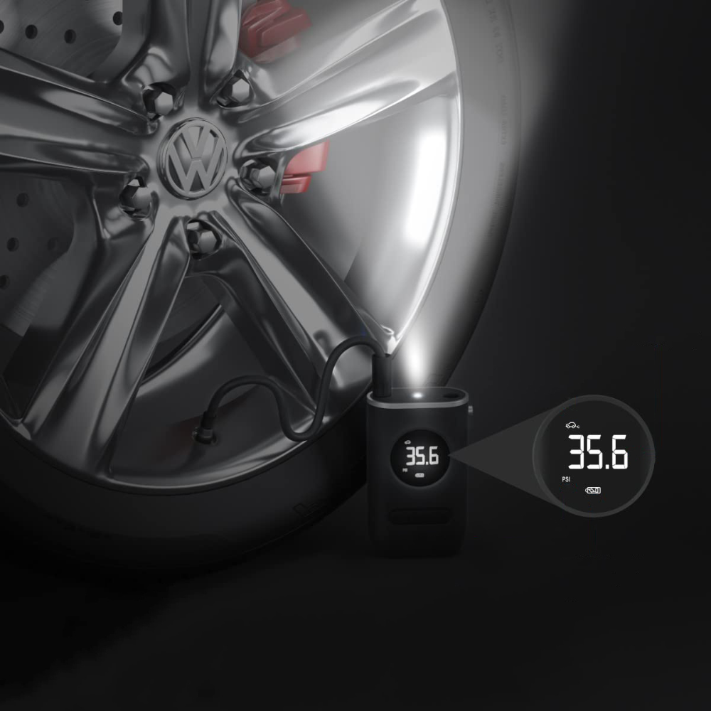 Draagbare Elektrische Bandenpomp Compressor 150 PSI Noodpomp Auto Fiets Motor Snel Oppompen LED Zaklamp Oplaadbaar | Sansoti