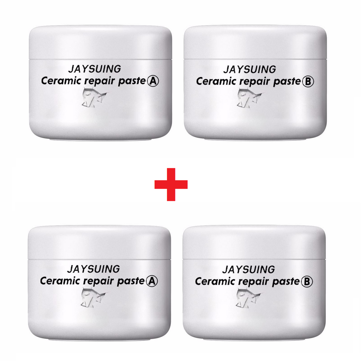 Kit de réparation en céramique pour carrelage et sanitaires, pâte de réparation blanche, étanche et durable, bicomposant | Sansoti