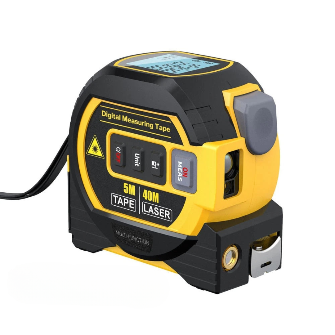 3-in-1 Infrarood Laser Meetlint - Digitale Rolmaat met Laser 40m Bereik - Compact Meetinstrument voor Binnen en Buiten | Sansoti