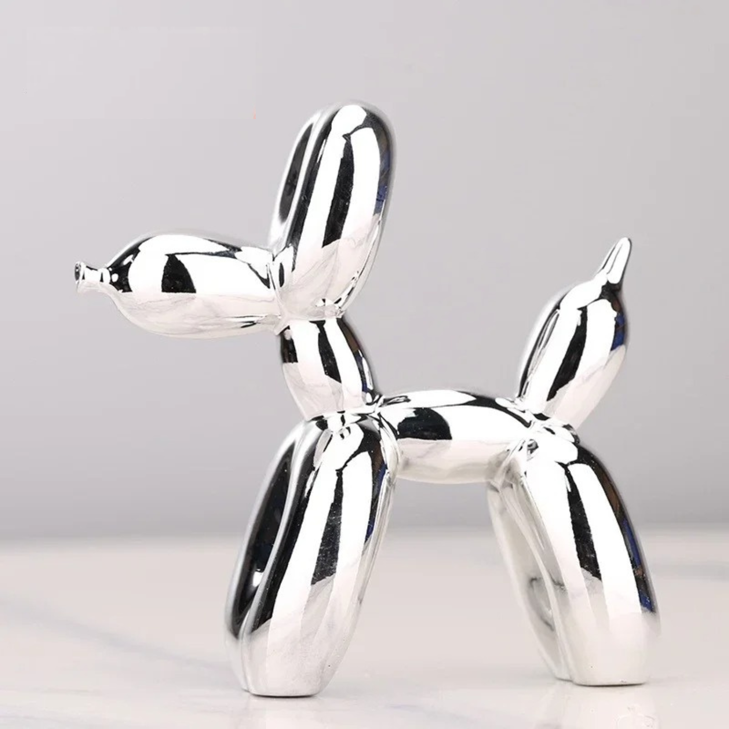 Ballon Hund Figur Modern Kunst Harz Dekoration Skulptur Metallic | Restfield