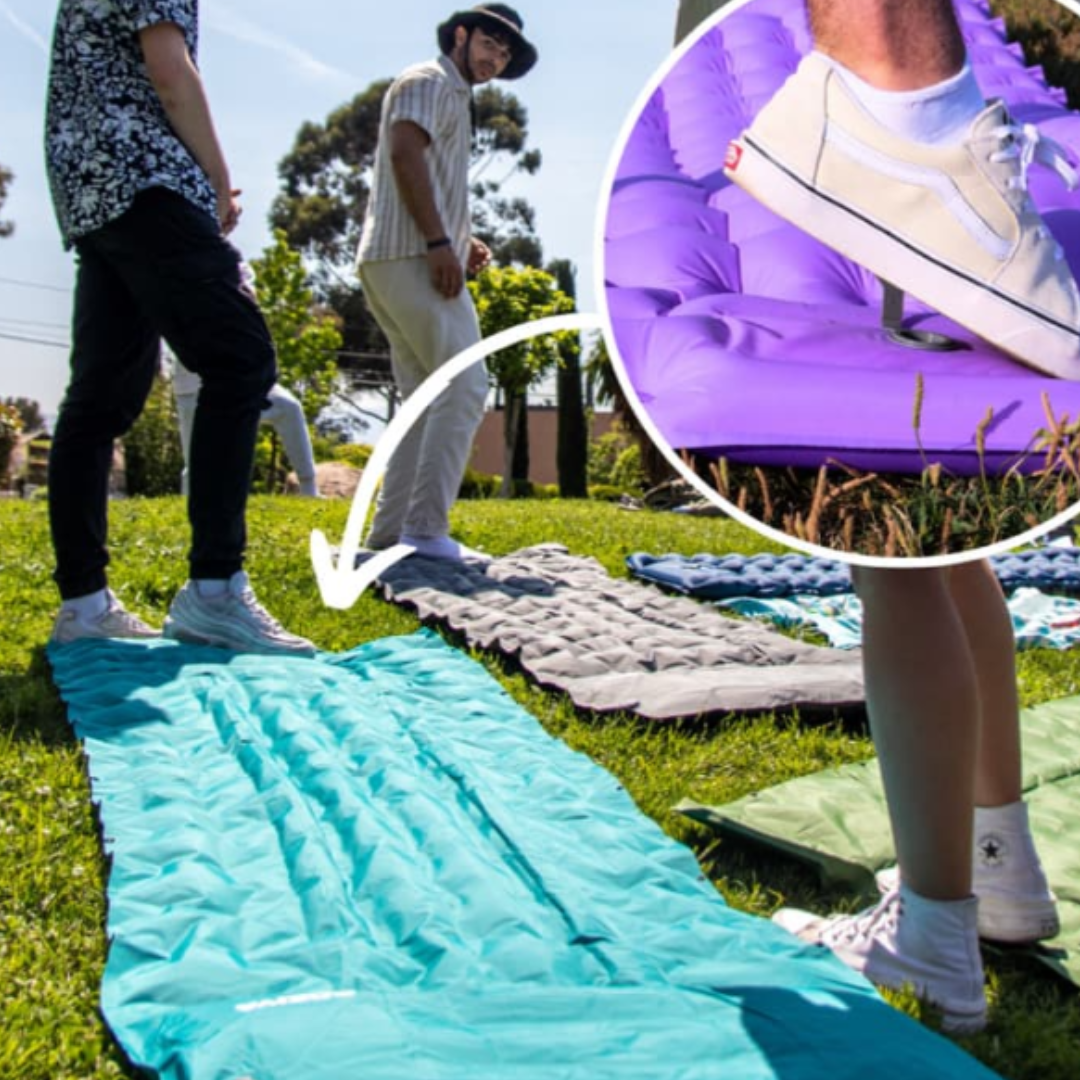Zelfopblazende Slaapmat met Geïntegreerde Pomp voor Outdoor Camping Wandelen | Sansoti