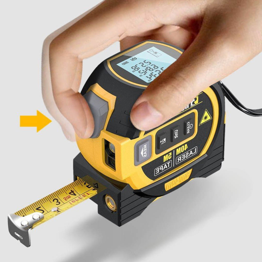 3-in-1 Infrarood Laser Meetlint - Digitale Rolmaat met Laser 40m Bereik - Compact Meetinstrument voor Binnen en Buiten | Sansoti