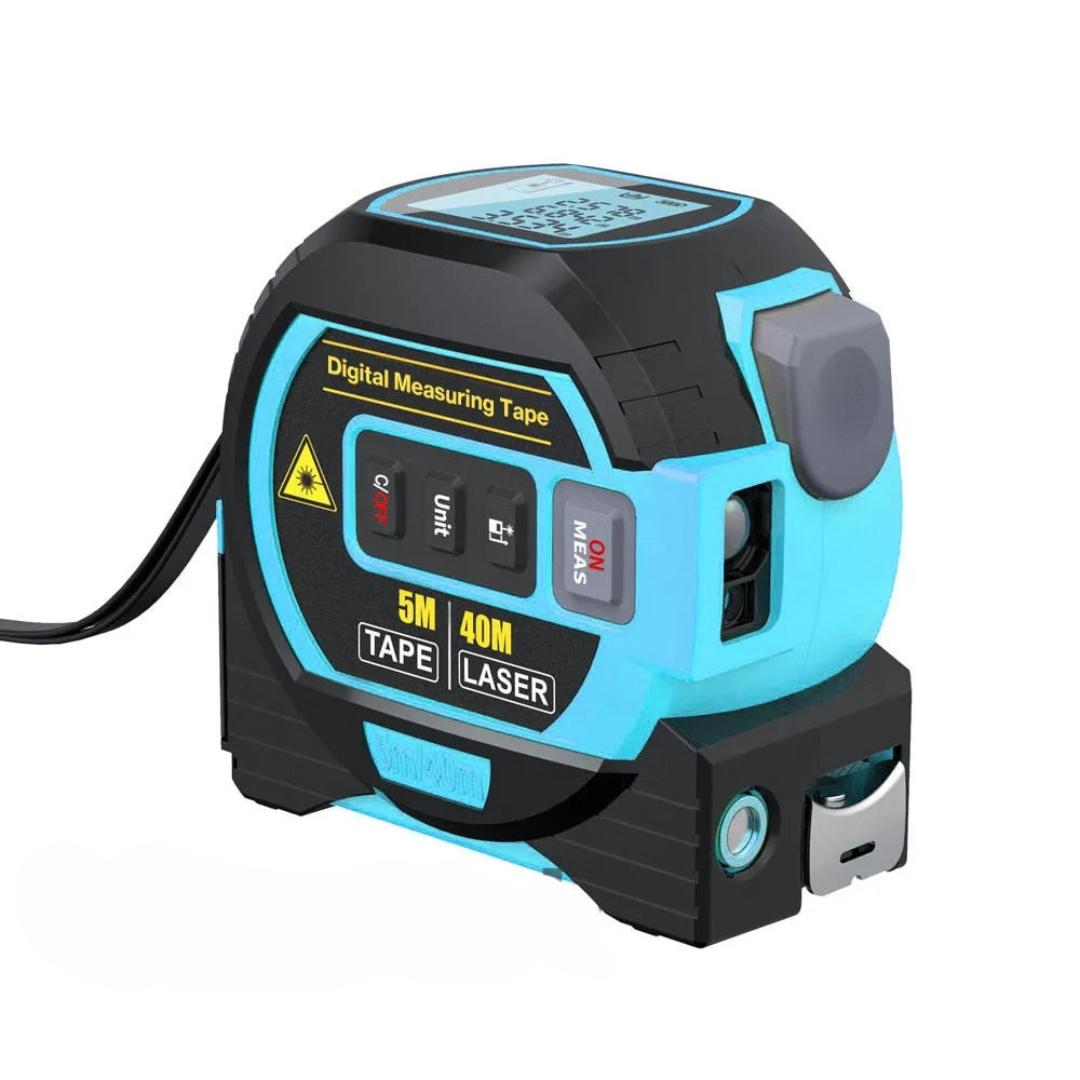 3-in-1 Infrarood Laser Meetlint - Digitale Rolmaat met Laser 40m Bereik - Compact Meetinstrument voor Binnen en Buiten | Sansoti