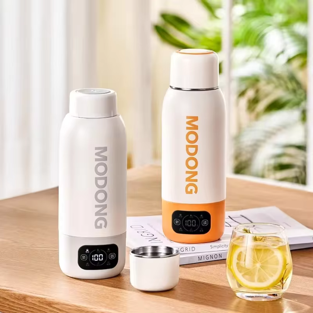 Elektrisch Verwarmbare Waterfles met Temperatuurregeling – 500ml Slimme Drinkfles voor Warme Dranken | Sansoti
