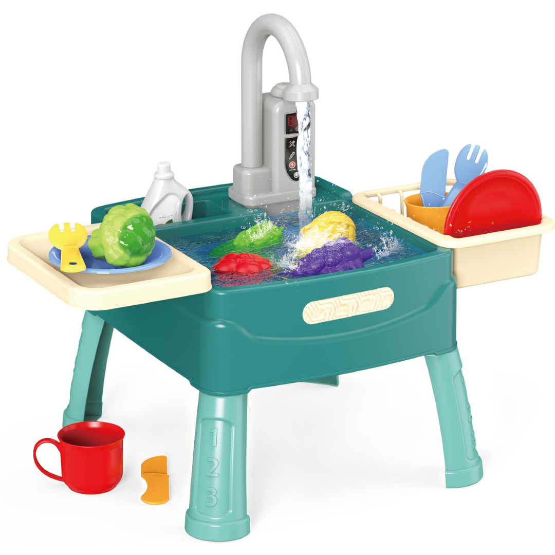 Interactieve Speelkeuken met Waterpomp en Spoelbak voor Fantasievol Rollenspel | Sansoti
