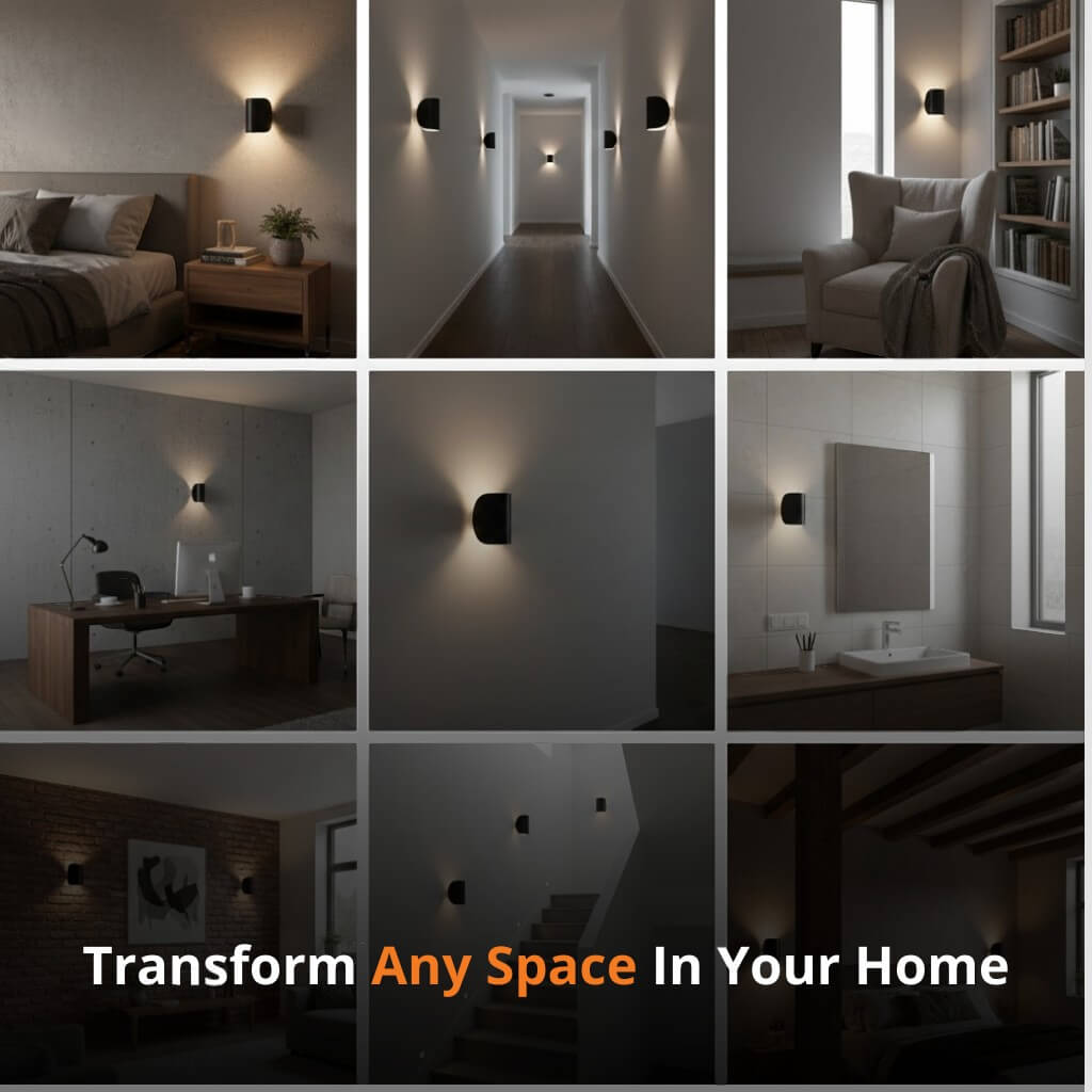 Wandleuchte Up Down LED Innen Aluminium Schwarz Weiß G4 | Restfield