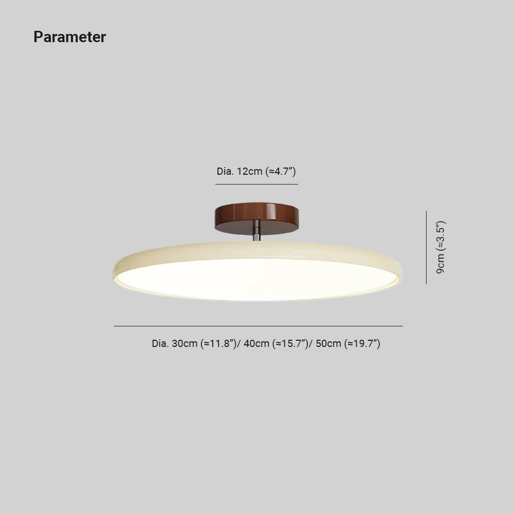 Adjustable Colored Metal Acrylic Dimmable Modern Minimalist LED Ceiling Light for Living Room and Bedroom | Sansoti