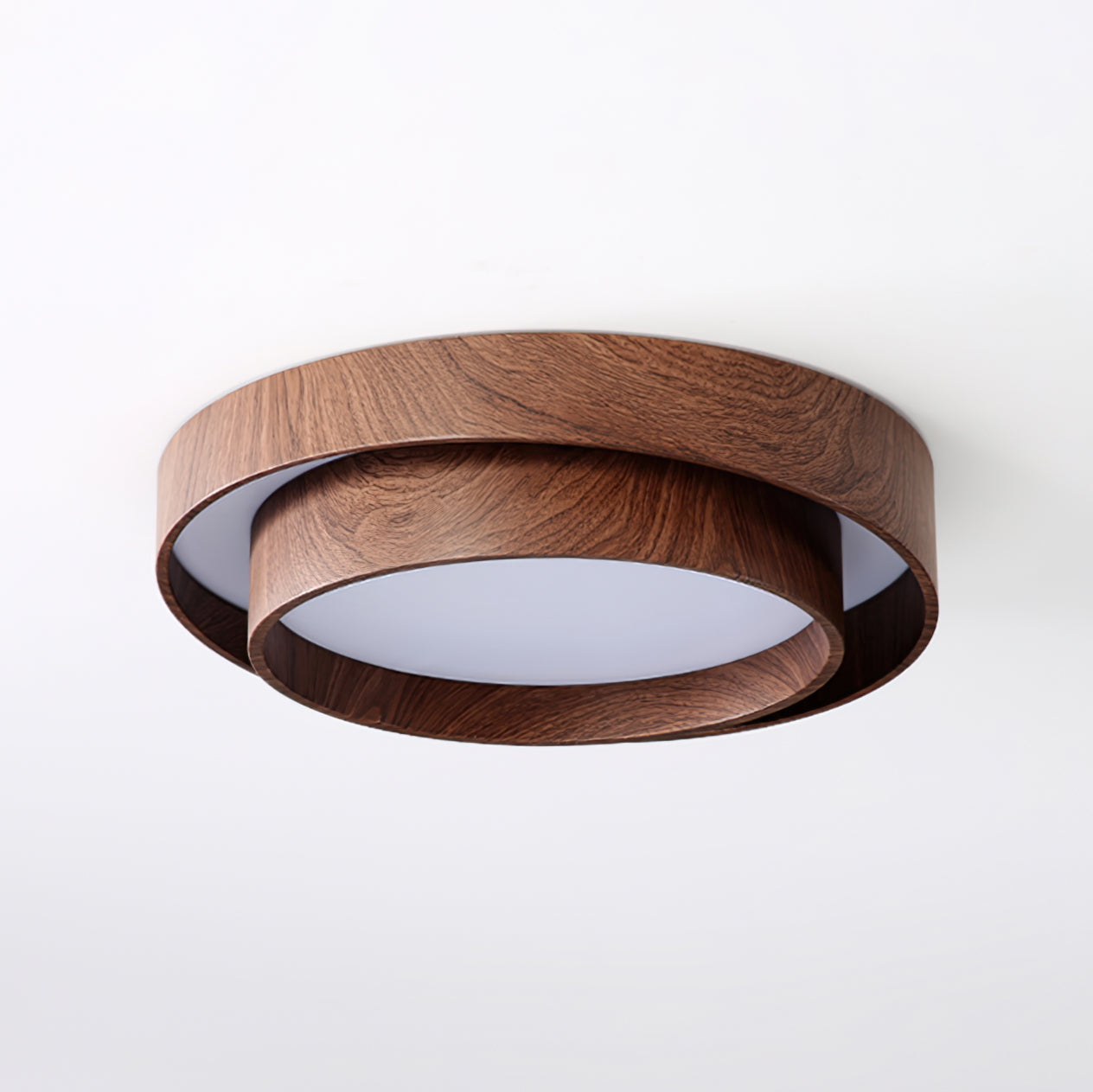 Plafondlamp Walnootlook LED Rond 40cm 50cm Modern Design | Sansoti