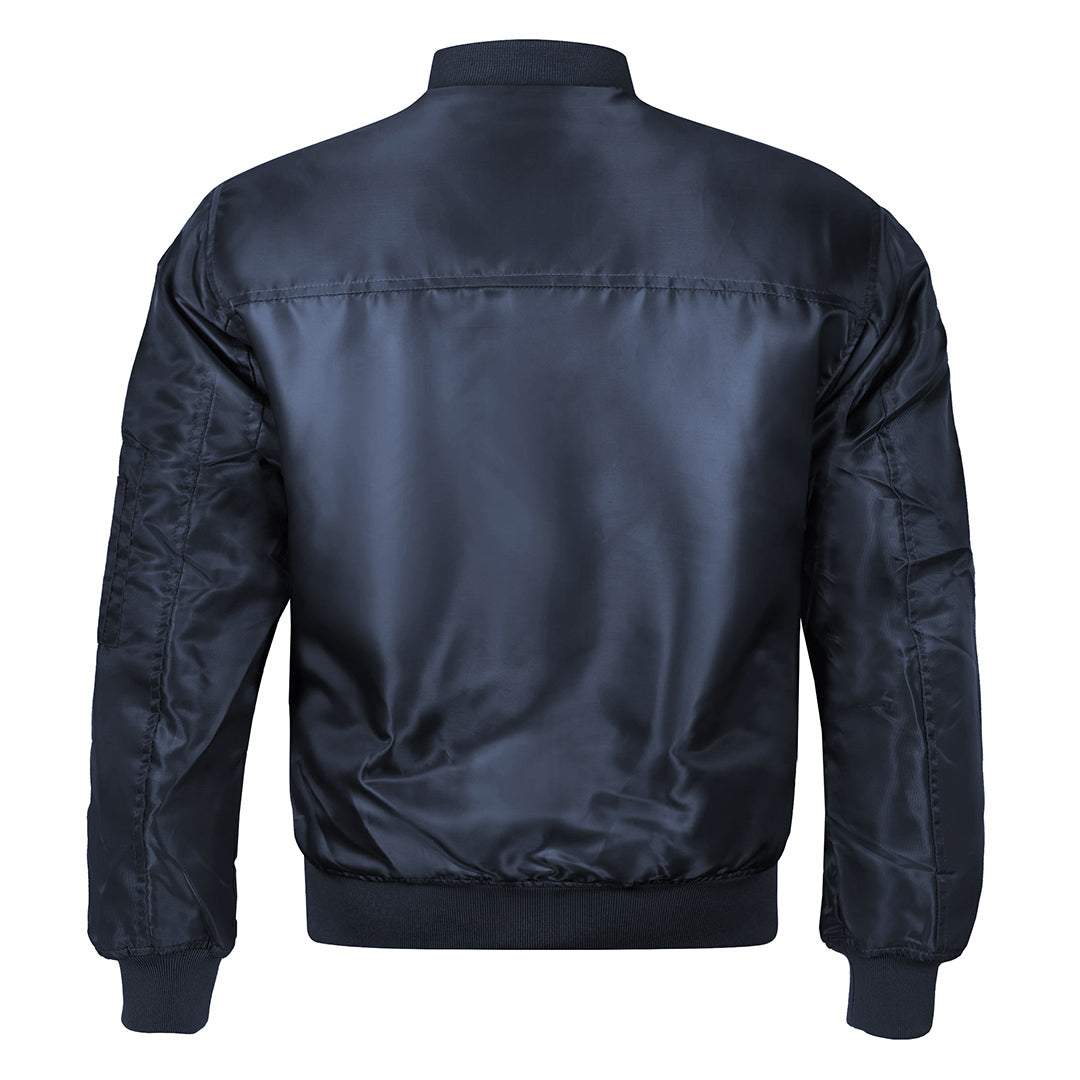 Herren-Bomberjacke mit wasserabweisender Beschichtung Gefüttert Blau Outdoor Übergangsjacke Freizeit Mode Lässige Jacke | Sansoti