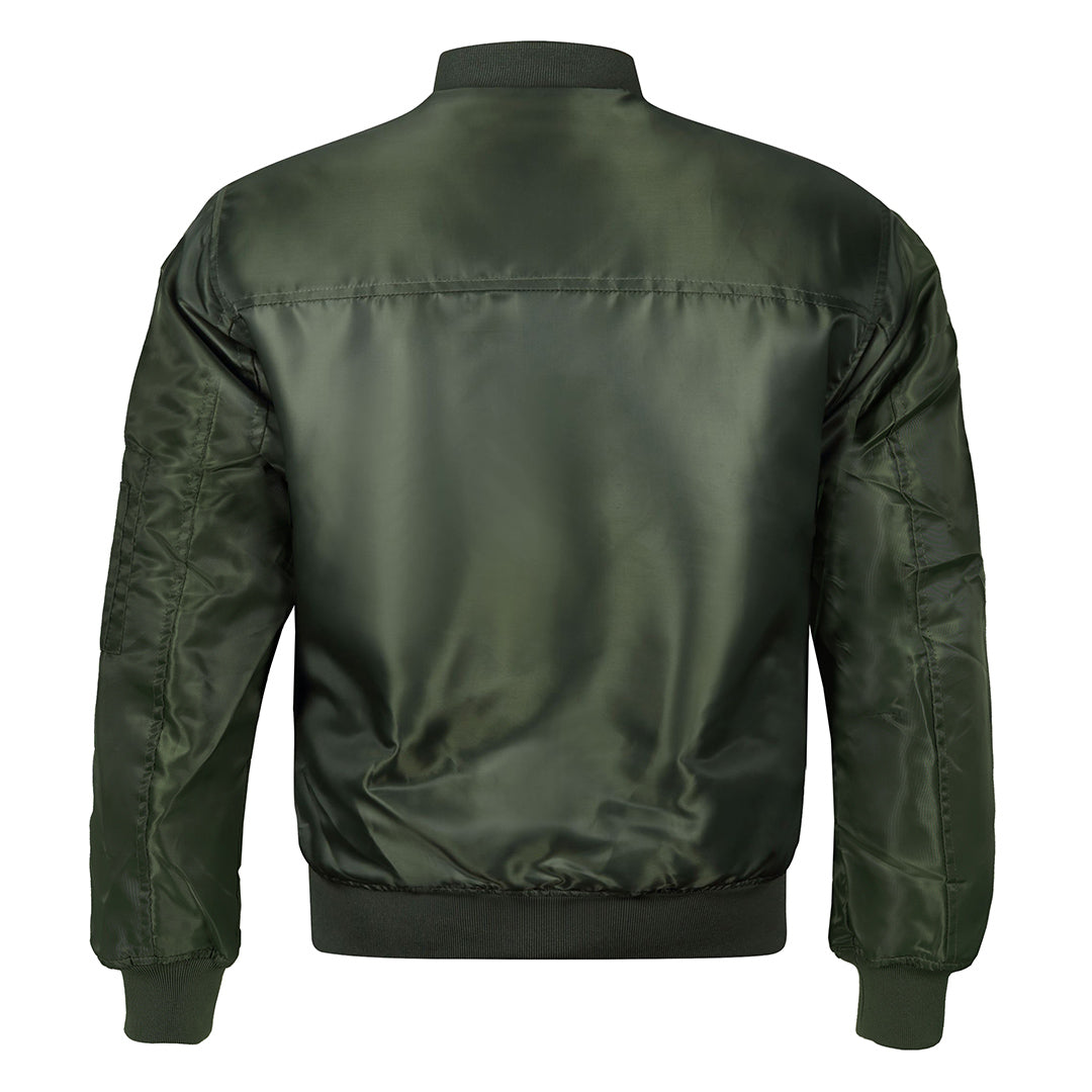 Bomberjacke in Dunkelgrün aus Polyester, wasserdicht, kratzfest und gefüttert, Herrenjacke, Damenjacke, Winterjacke, Übergangsjacke | Sansoti