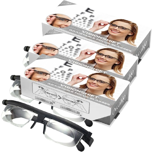 Verstelbare Leesbril met Focusdraaiknop – Universele Zichtsterkte voor Lezen en Veraf | Sansoti