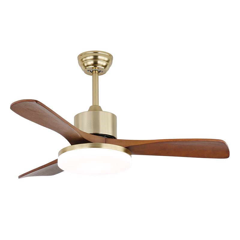 Moderne Plafondventilator met Verlichting - Metalen Behuizing & Houten Bladen - 106cm - Afstandsbediening - 6 Snelheden | Sansoti