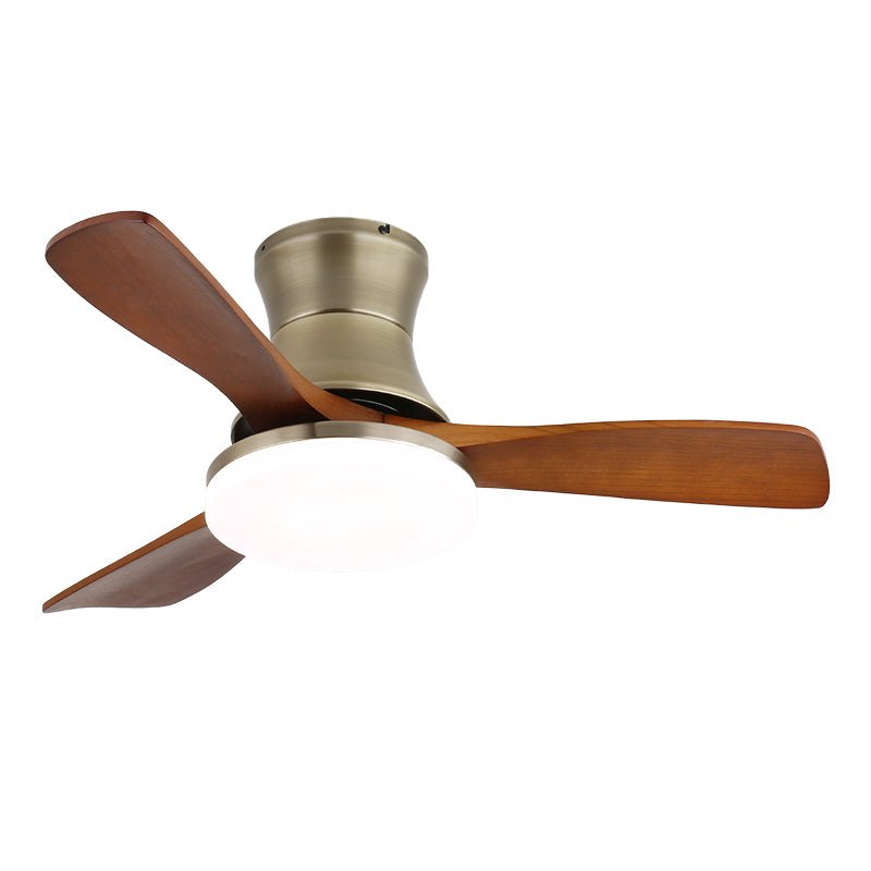 Moderne Plafondventilator met Verlichting - Metalen Behuizing & Houten Bladen - 106cm - Afstandsbediening - 6 Snelheden | Sansoti