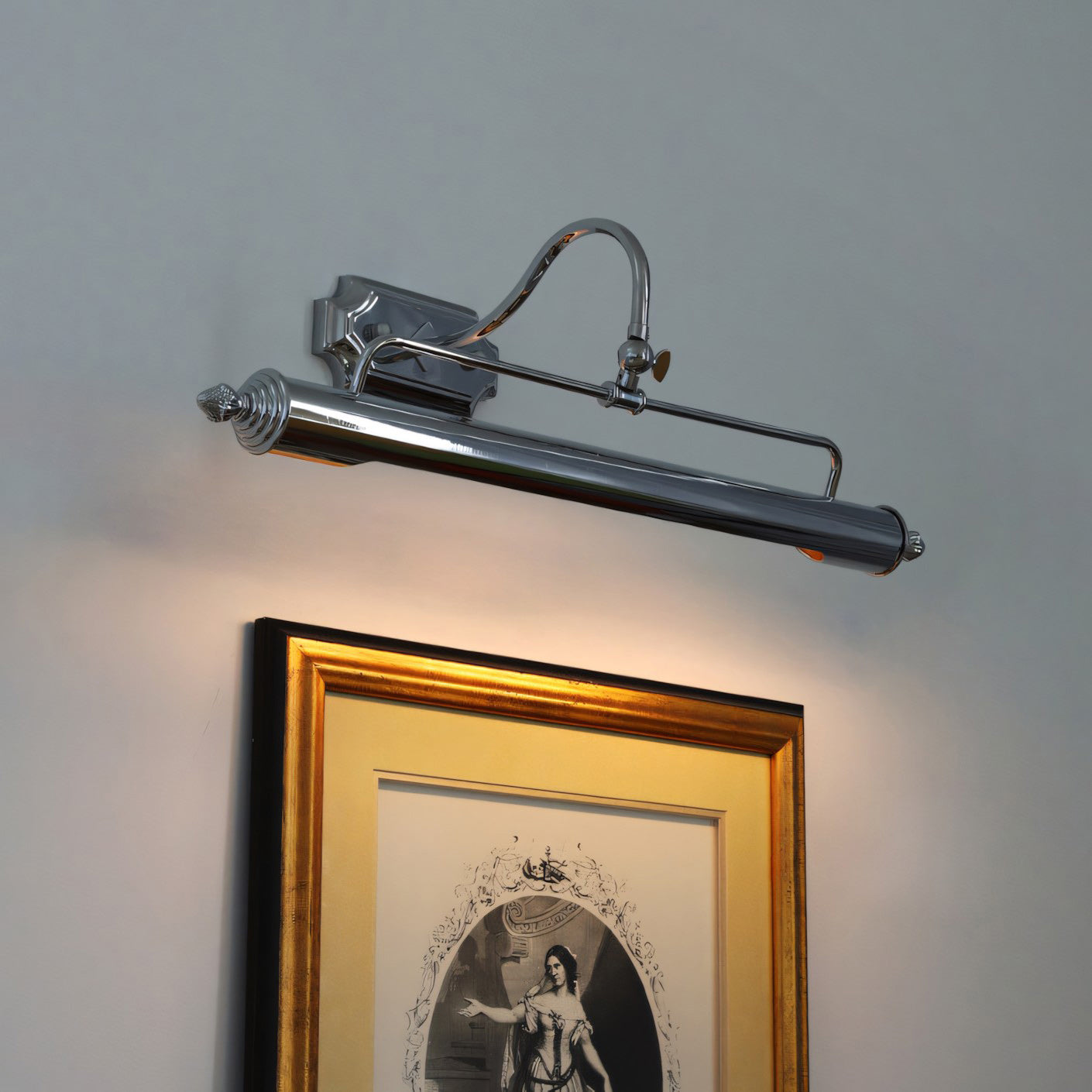 Vellichor Wandlamp met Verstelbare Arm - Zwanenhals Leeslamp voor Schilderijen en Spiegels - Industriële Wandverlichting | Sansoti