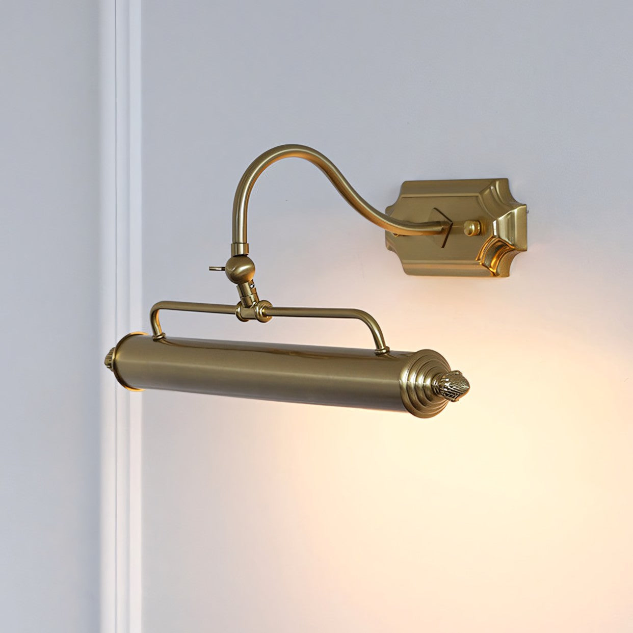 Vellichor Wandlamp met Verstelbare Arm - Zwanenhals Leeslamp voor Schilderijen en Spiegels - Industriële Wandverlichting | Sansoti