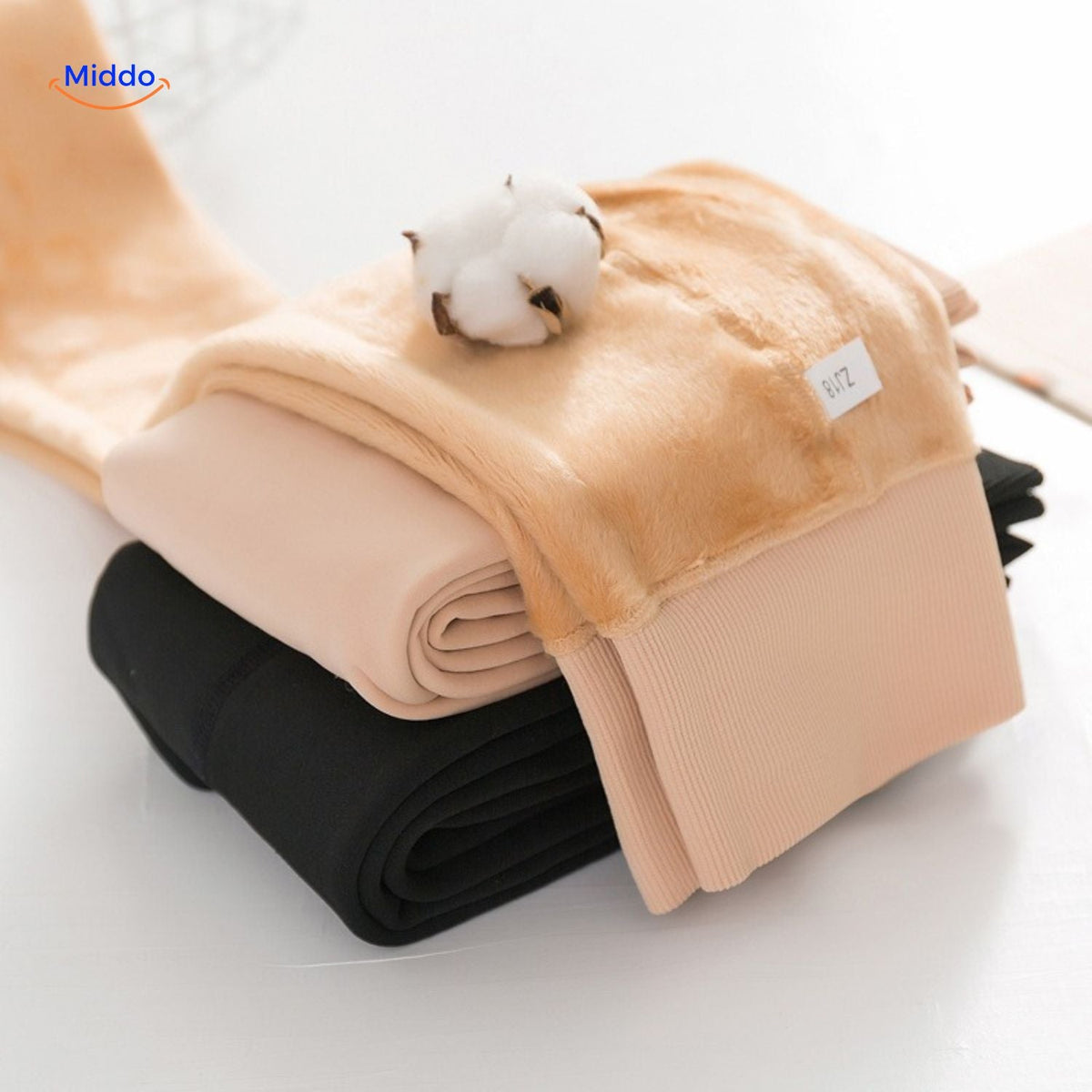 Thermische Panty Fleece Extra Dikke Wintermaillot Beenverwarming Dames Huidkleur Zwart Warm Comfort Elastisch | Sansoti