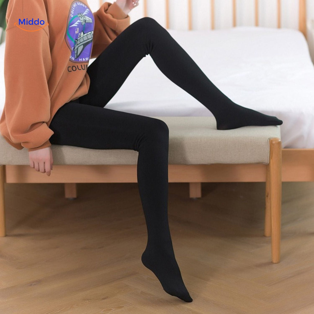 Thermische Panty Fleece Extra Dikke Wintermaillot Beenverwarming Dames Huidkleur Zwart Warm Comfort Elastisch | Sansoti