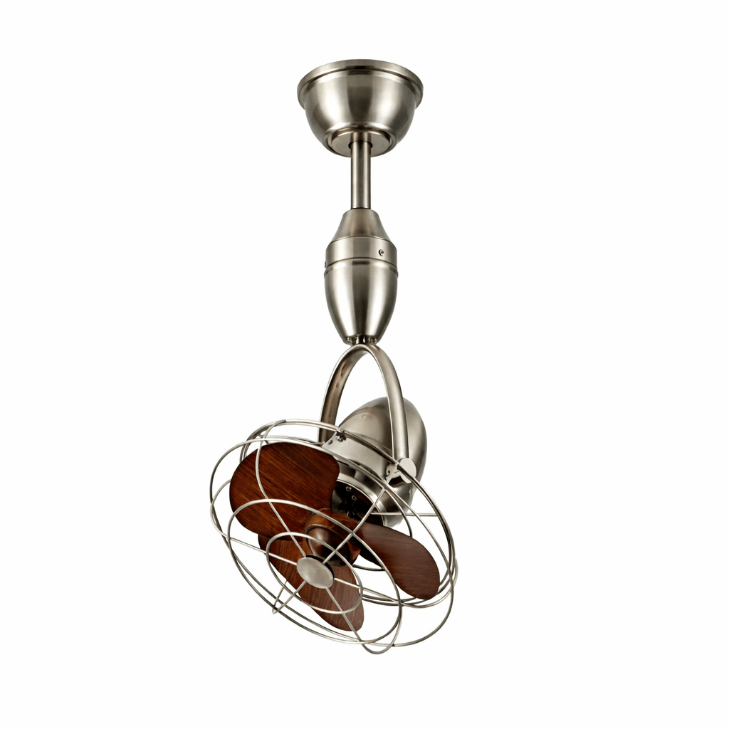 Klassieke Plafondventilator Winston Industrieel Design Ø30cm Verstelbare Kop met Afstandsbediening 6 Snelheden 35W Koper Motor | Sansoti