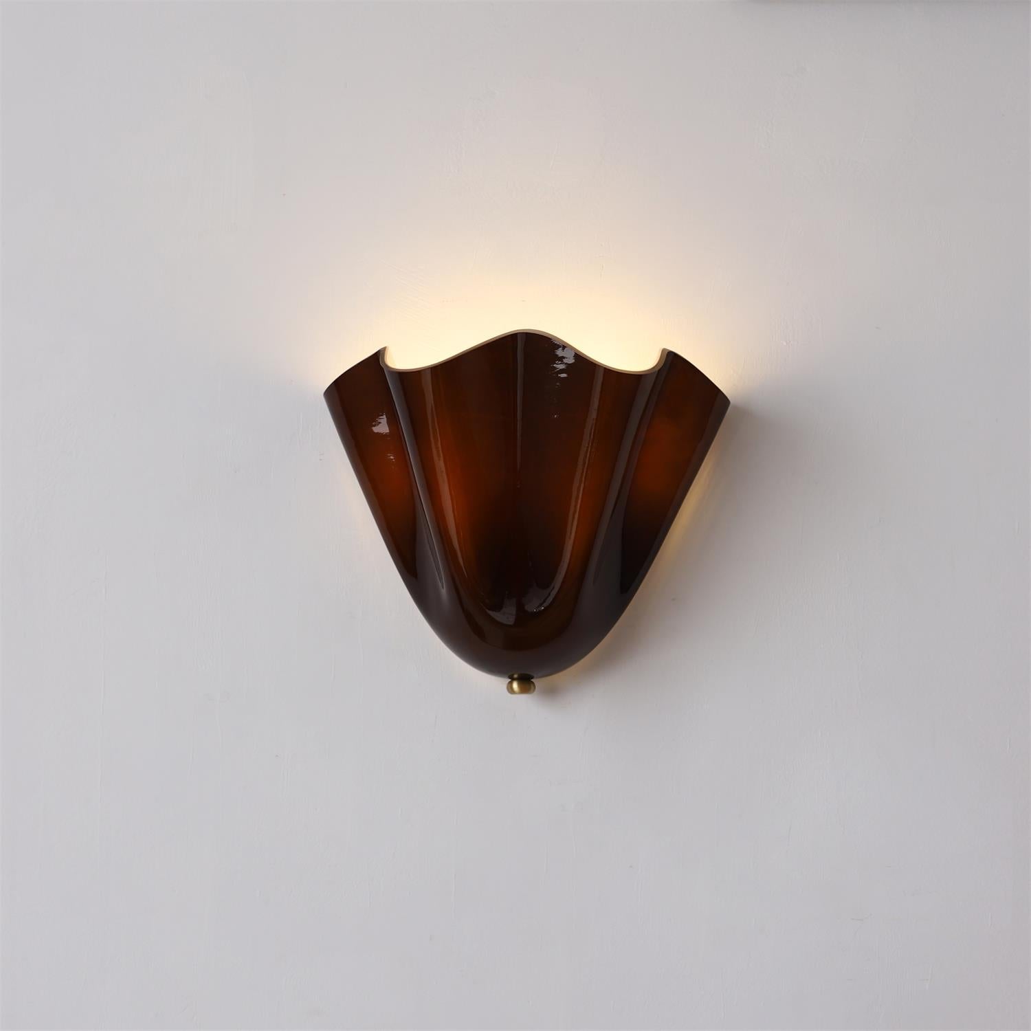 Glazen wandlamp 2x E27 glas beige badkamer hal woonkamer dimbare wandverlichting vochtbestendig | Sansoti