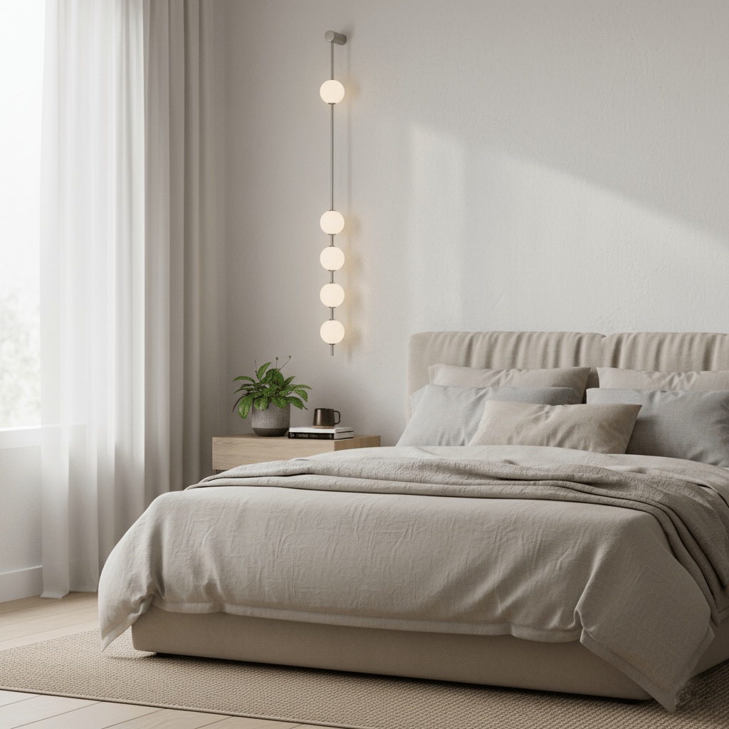 Verticale Glazen Wandlamp met Messing - Design Verlichting voor Gang & Entree | Sansoti