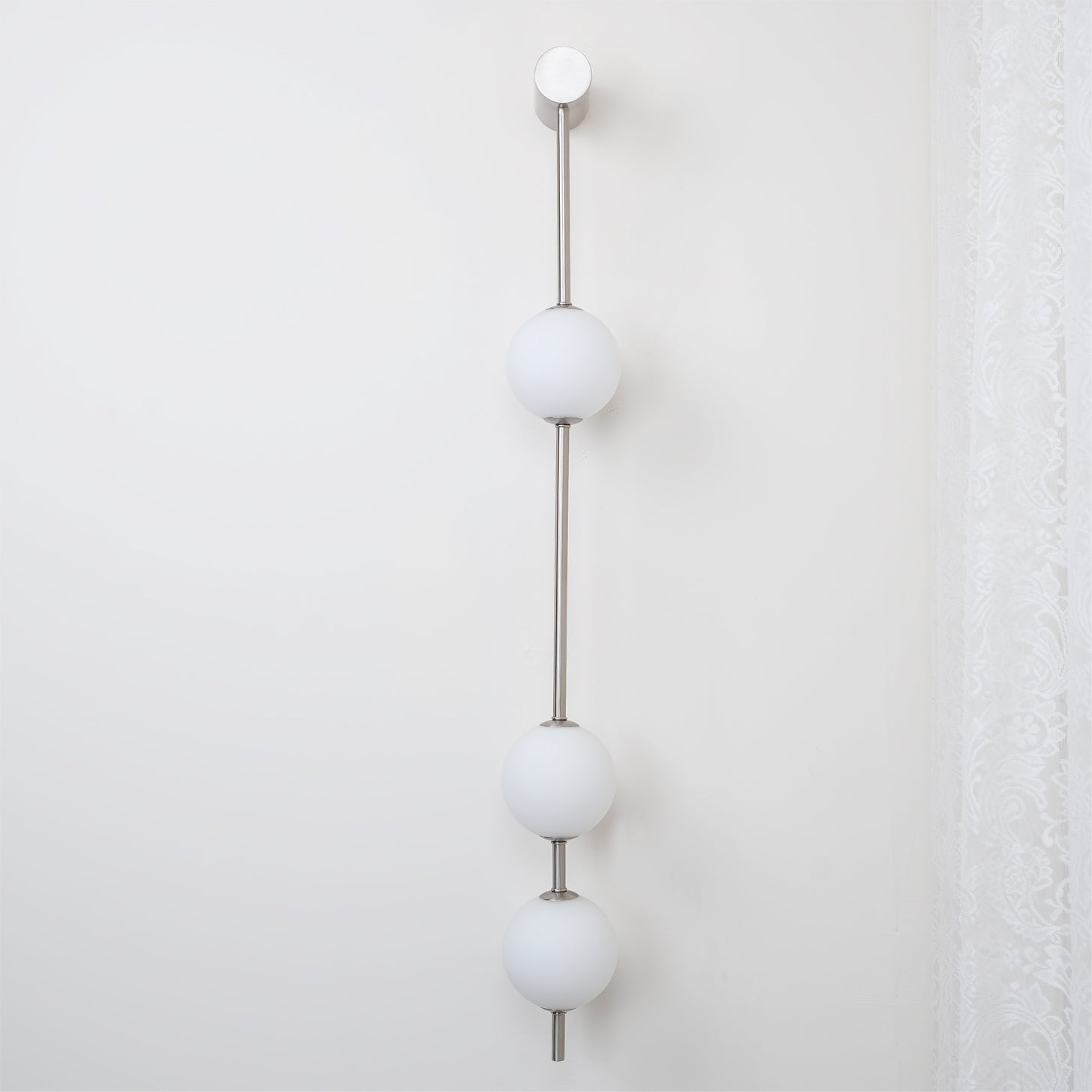 Verticale Glazen Wandlamp met Messing - Design Verlichting voor Gang & Entree | Sansoti