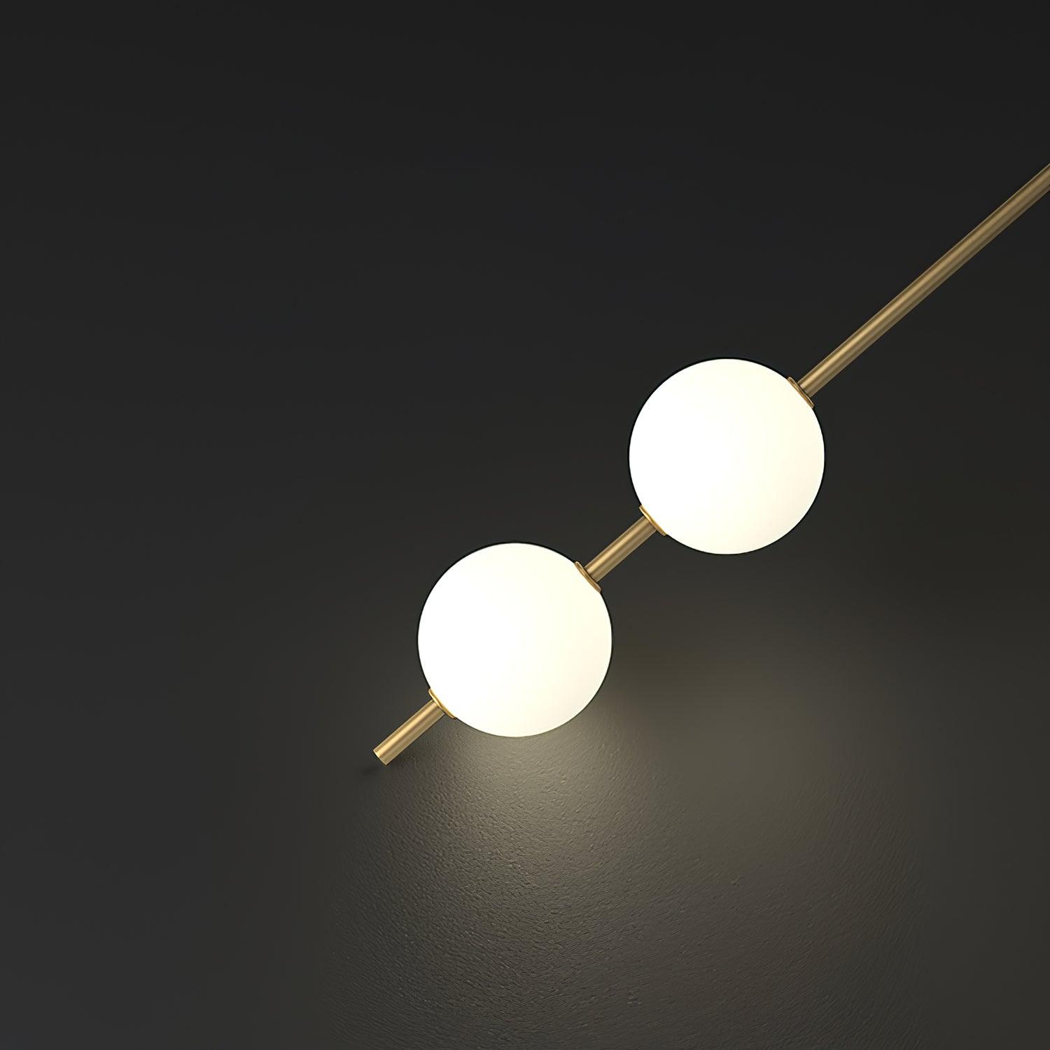 Verticale Glazen Wandlamp met Messing - Design Verlichting voor Gang & Entree | Sansoti