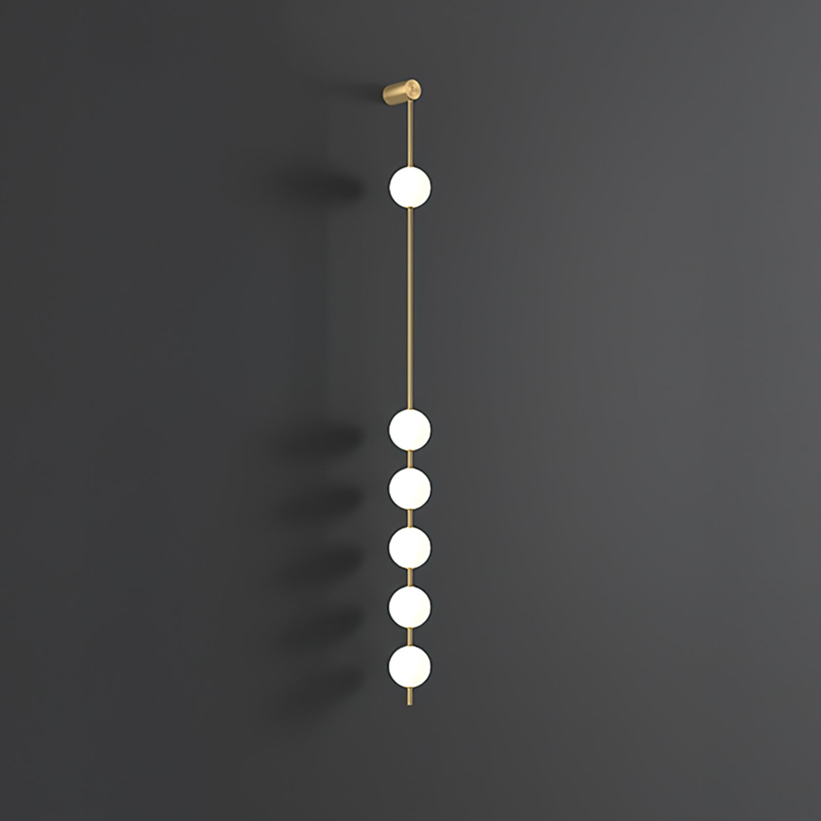 Verticale Glazen Wandlamp met Messing - Design Verlichting voor Gang & Entree | Sansoti