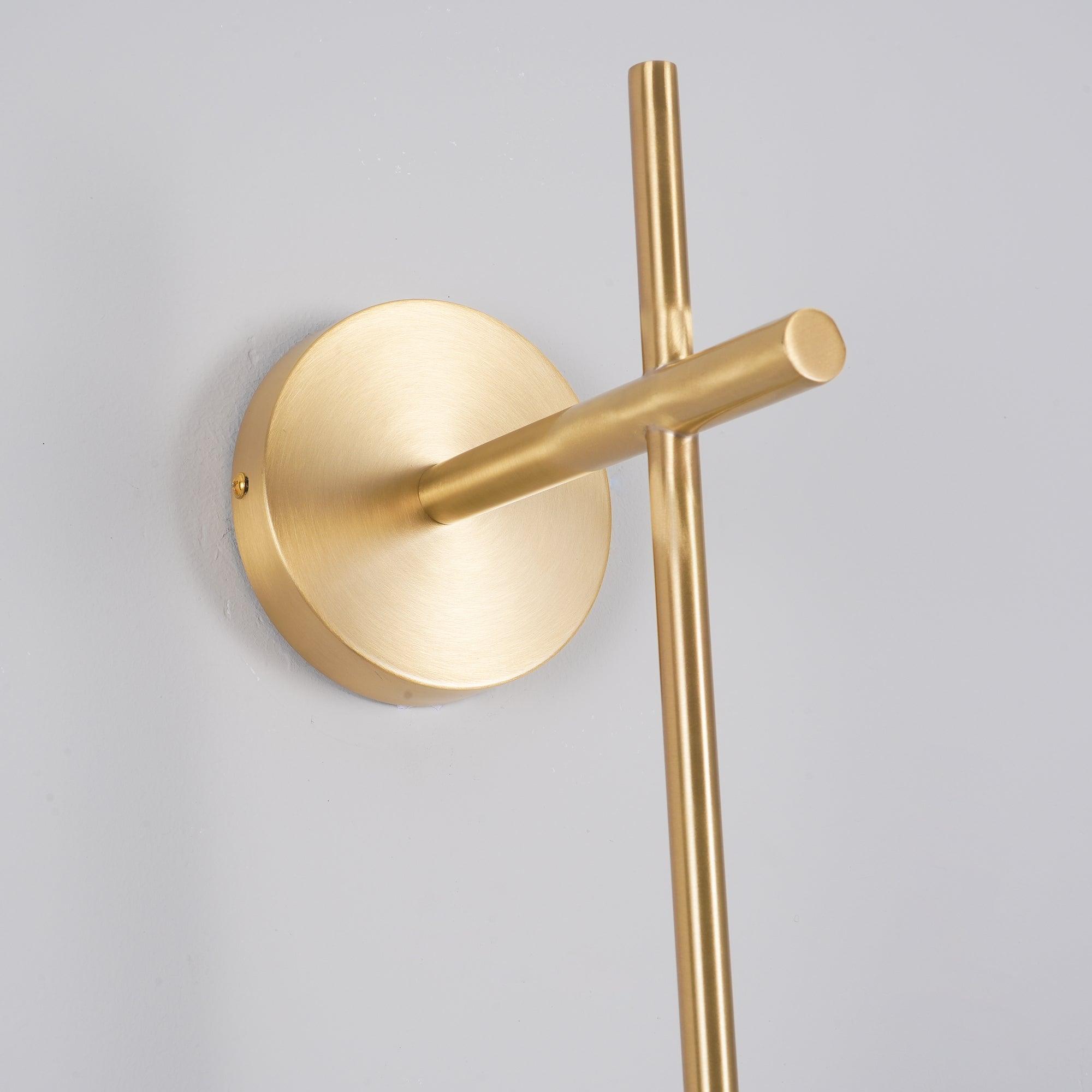 Verticale Glazen Bol Wandlamp – Moderne Wandverlichting met Gestapelde Bollen – Messing, Zwart of Nikkel – 3 Afmetingen | Sansoti