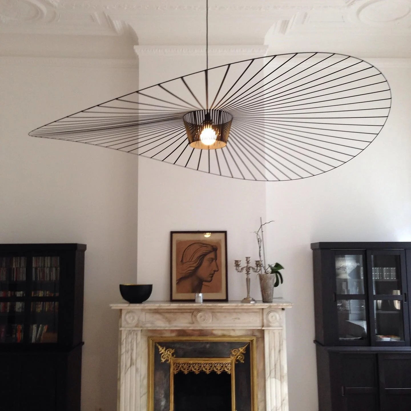 Vertigo Hanglamp Fiberglass Sculptuur met Vloeiende Silhouet Modern Design | Sansoti
