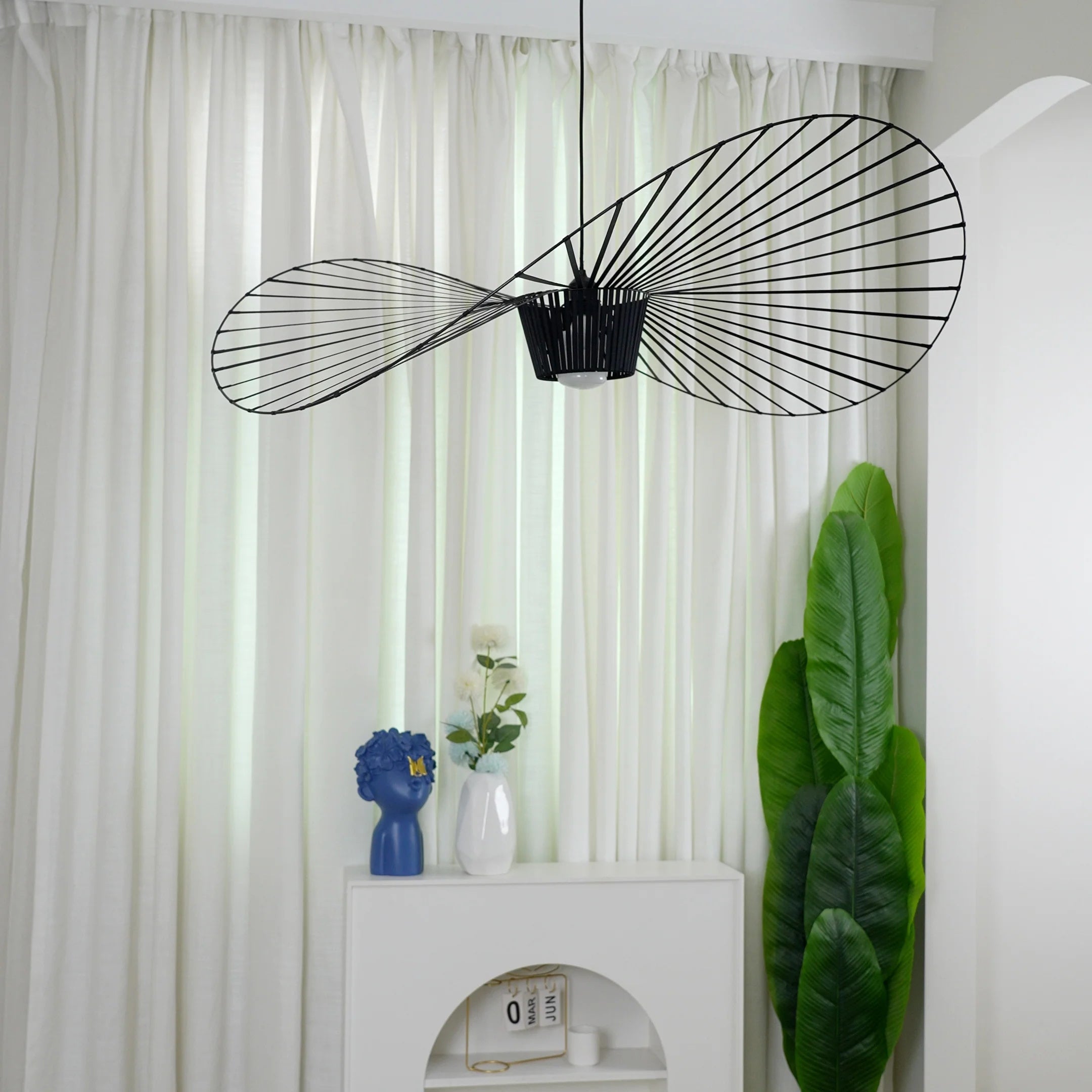 Vertigo Hanglamp Fiberglass Sculptuur met Vloeiende Silhouet Modern Design | Sansoti