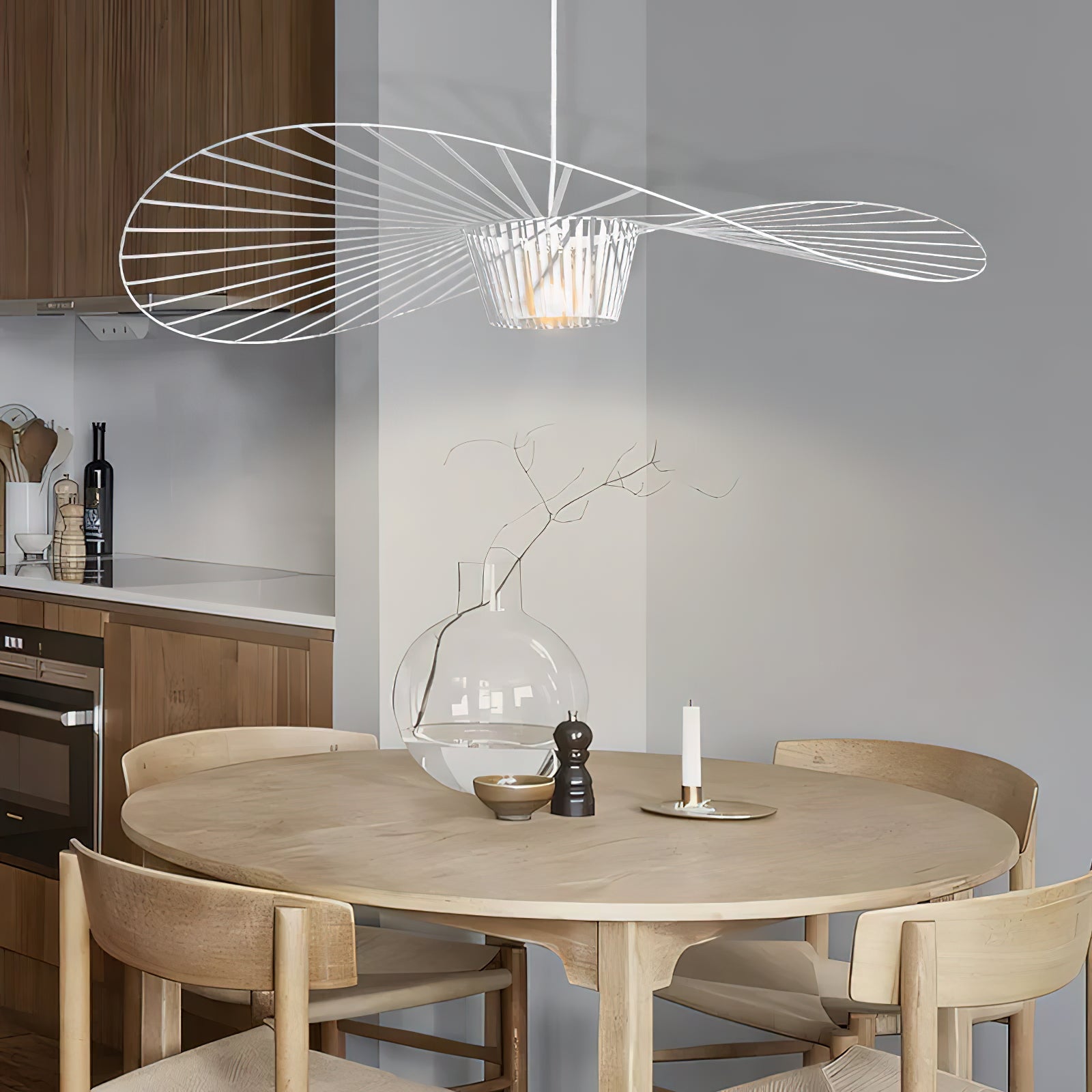Vertigo Hanglamp Fiberglass Sculptuur met Vloeiende Silhouet Modern Design | Sansoti